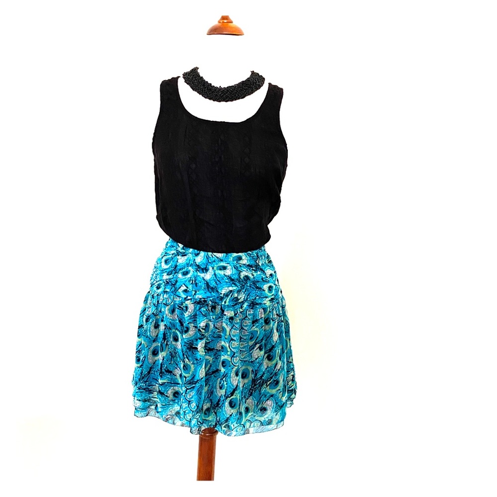 Peacock Print Elegant Skirt